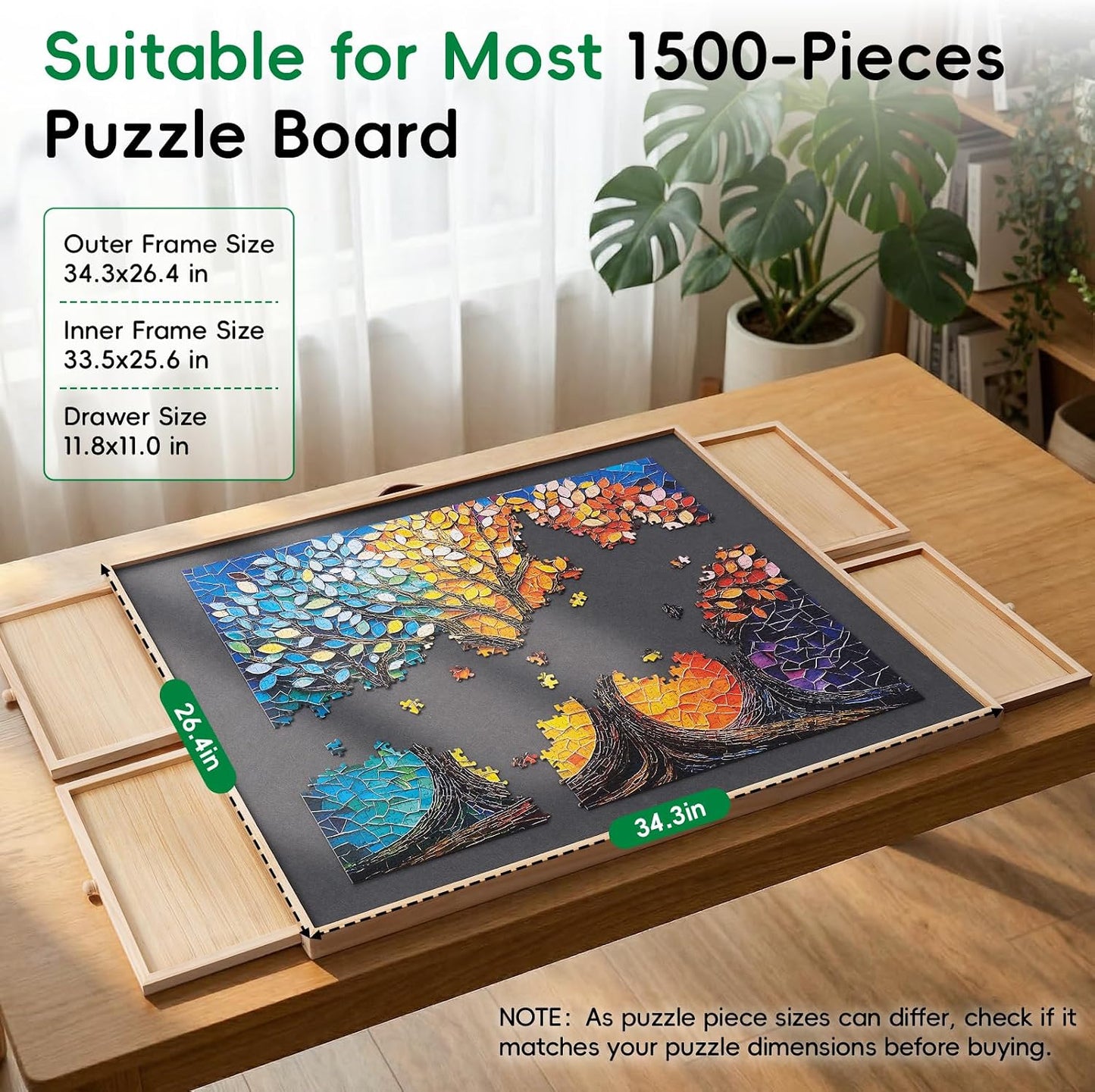 🧩 Ultimate Puzzle Table For Adults ✨ Rotating & Tilting Jigsaw Board With Storage Drawers