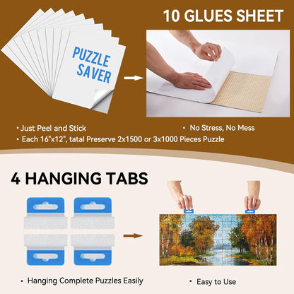 🧩 Cozy Puzzle Station Table ✨ Foldable Wooden Jigsaw Puzzle Board With Storage Drawers & Protective Cover