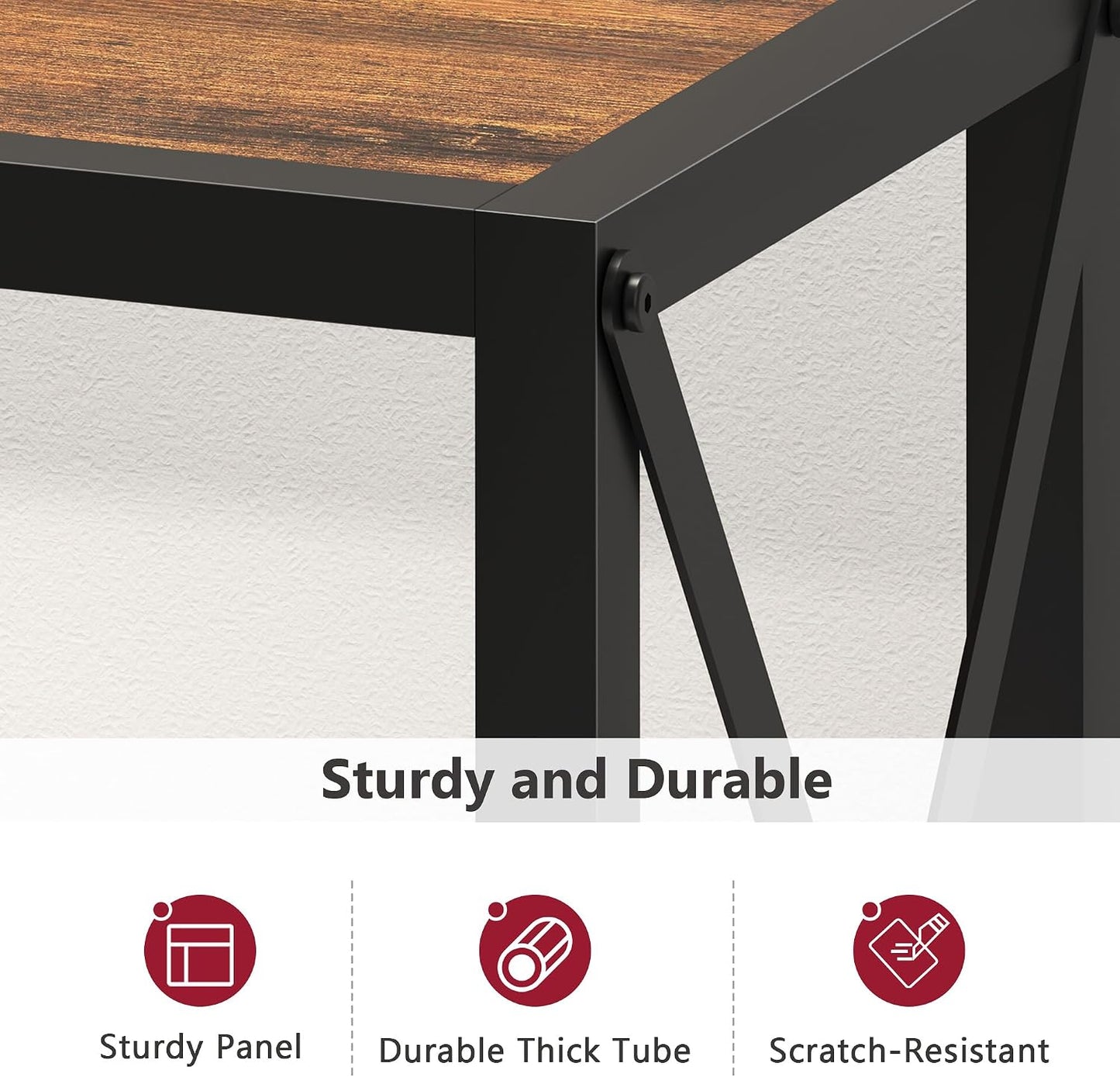 🏡 Rustic Industrial Console Table ✨ Stylish Entryway Storage Table For A Warm & Organized Home