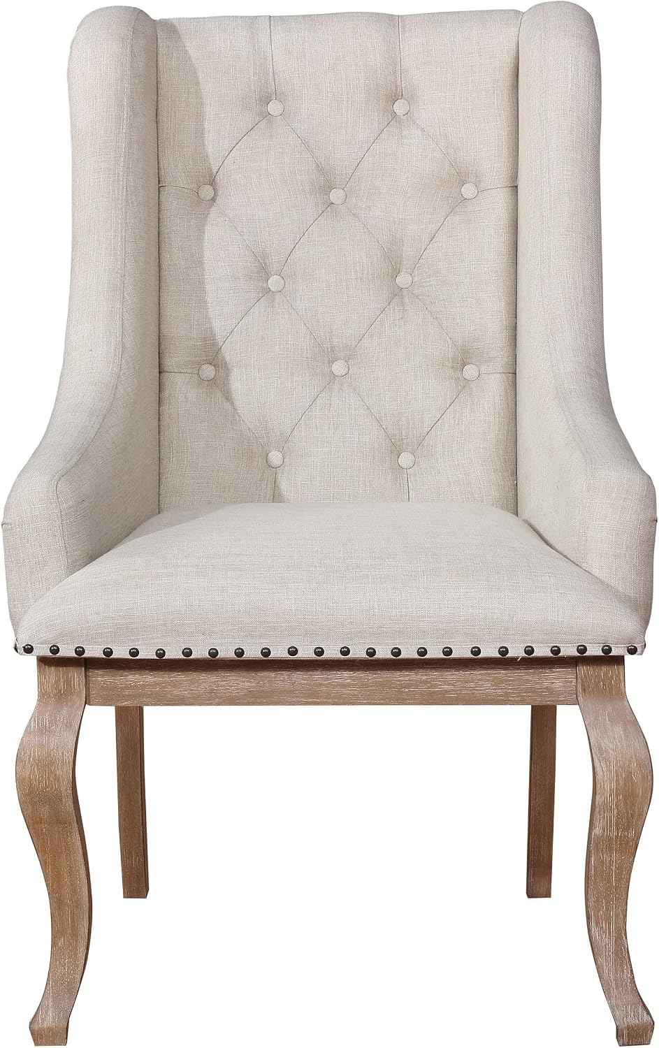 ✨ Luxury Tufted Dining Chair 🪑 Elegant Upholstered Accent Chair With Nailhead Trim For Modern Homes