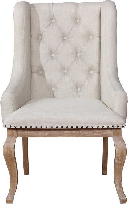 ✨ Luxury Tufted Dining Chair 🪑 Elegant Upholstered Accent Chair With Nailhead Trim For Modern Homes