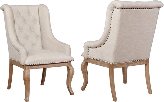 ✨ Luxury Tufted Dining Chair 🪑 Elegant Upholstered Accent Chair With Nailhead Trim For Modern Homes