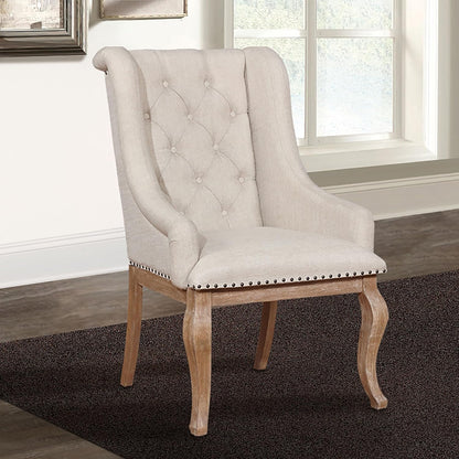 ✨ Luxury Tufted Dining Chair 🪑 Elegant Upholstered Accent Chair With Nailhead Trim For Modern Homes