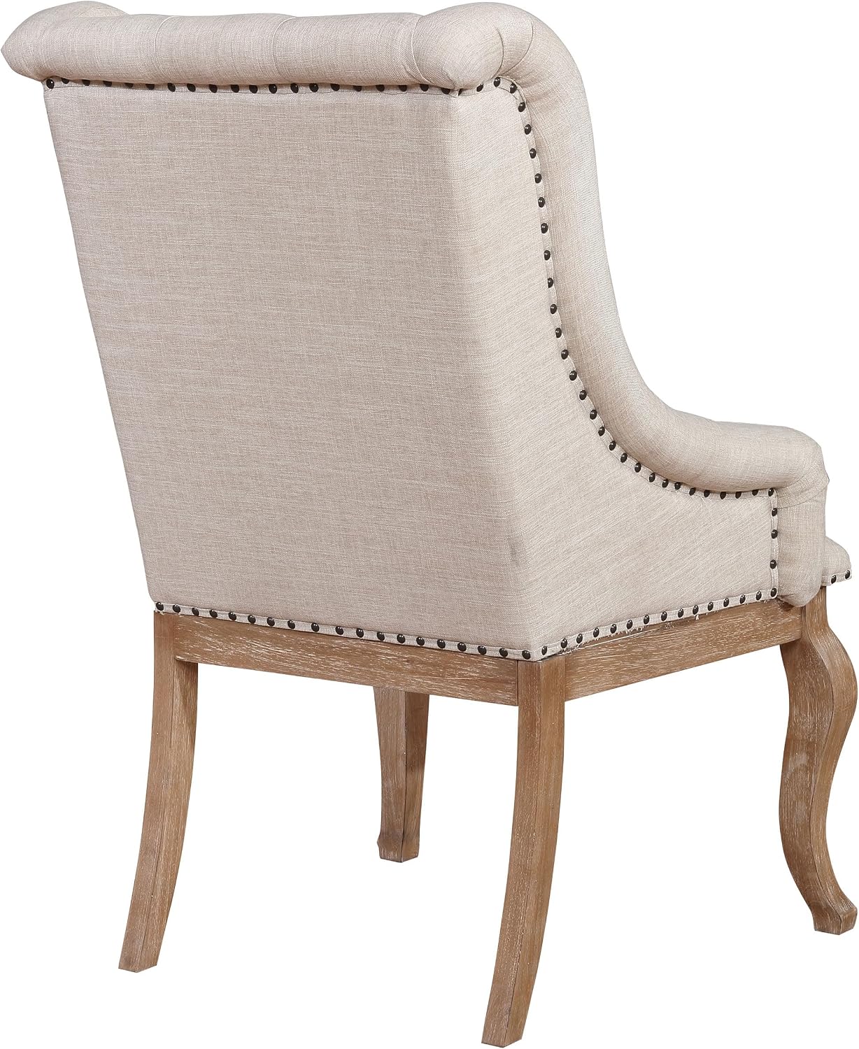 ✨ Luxury Tufted Dining Chair 🪑 Elegant Upholstered Accent Chair With Nailhead Trim For Modern Homes