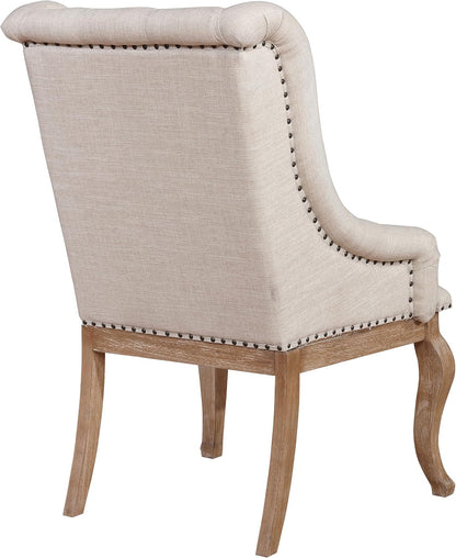 ✨ Luxury Tufted Dining Chair 🪑 Elegant Upholstered Accent Chair With Nailhead Trim For Modern Homes